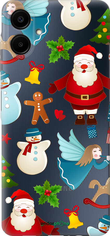 Силіконовий чехол Новорічний 1 для Samsung Galaxy A06 4G - 4614u-3776 изображение 