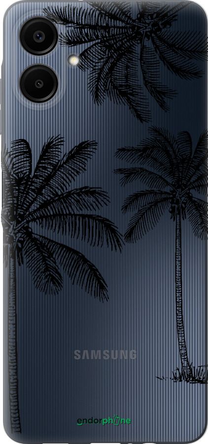 Силиконовый чехол Пальмы1 для Samsung Galaxy A06 4G - 4634u-3776 изображение 
