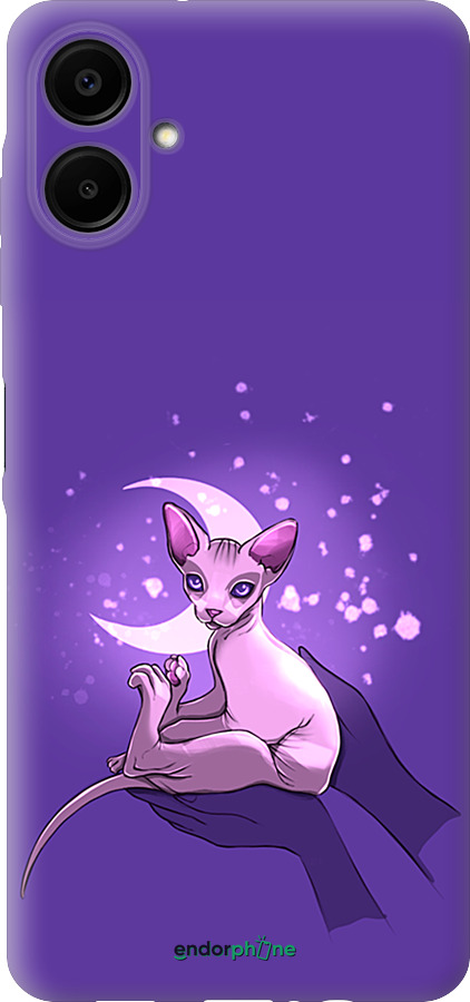 Силиконовый чехол Кот2 для Samsung Galaxy A06 4G - 4676u-3776 изображение 