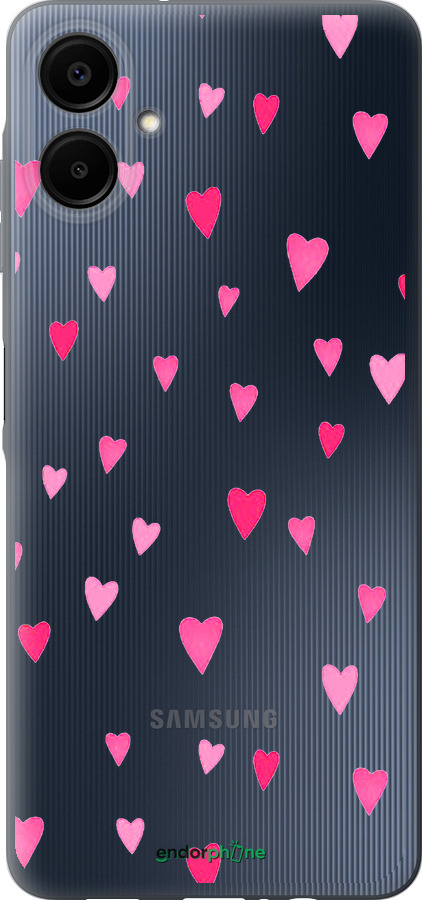 Силіконовий чехол Сердечка 2 для Samsung Galaxy A06 4G - 4763u-3776 изображение 
