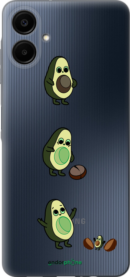 Силиконовый чехол Авокадо 1 для Samsung Galaxy A06 4G - 4857u-3776 изображение 