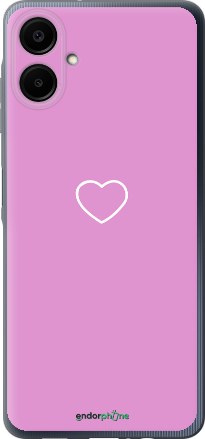 Силиконовый чехол Сердце 2 для Samsung Galaxy A06 4G - 4863u-3776 изображение 