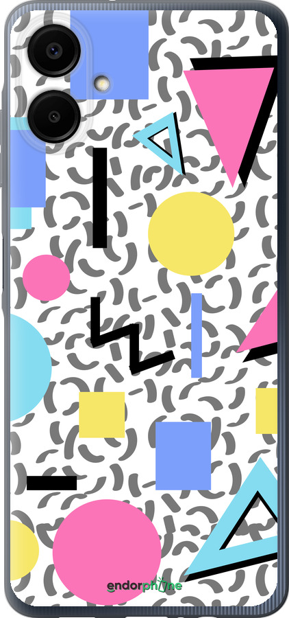 Силиконовый чехол Color shapes для Samsung Galaxy A06 4G - 4893u-3776 изображение 