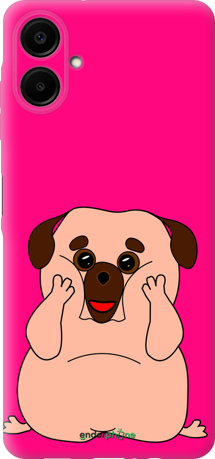 Силиконовый чехол Весёлый мопс для Samsung Galaxy A06 4G - 4908u-3776 изображение 