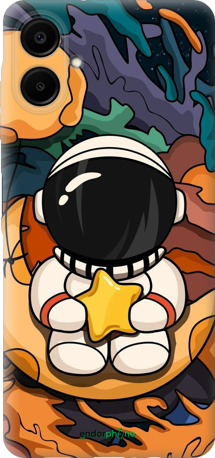 Силиконовый чехол Астронавт и звезда для Samsung Galaxy A06 4G - 5326u-3776 изображение 