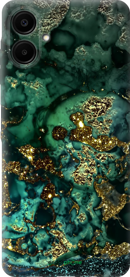 Силиконовый чехол Мрамор золото богатство для Samsung Galaxy A06 4G - 5419u-3776 изображение 