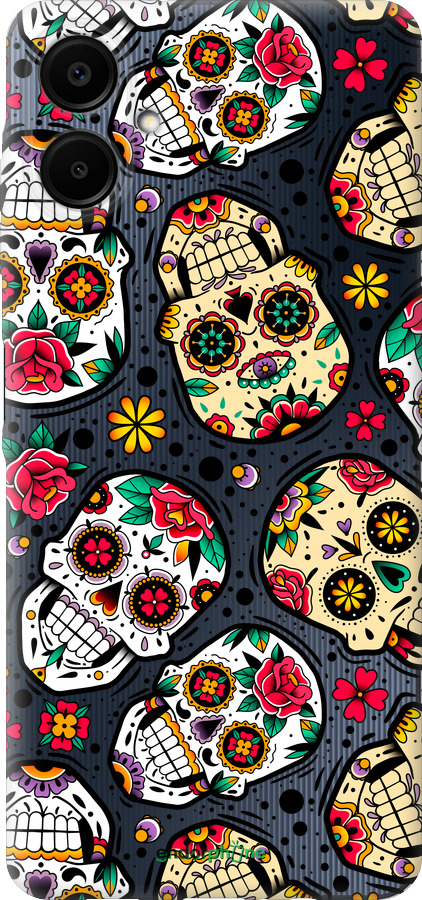 Силіконовий чехол Черепи для Samsung Galaxy A06 4G - 5471u-3776 изображение 