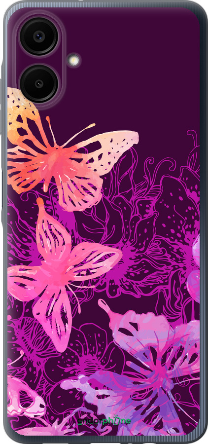 Силіконовий чехол Метелики v2 для Samsung Galaxy A06 4G - 5475u-3776 изображение 