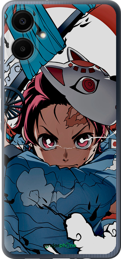 Силіконовий чехол Танджиро Камадо для Samsung Galaxy A06 4G - 5574u-3776 изображение 