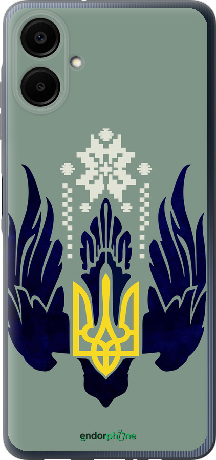 Силиконовый чехол Тризуб с крыльями для Samsung Galaxy A06 4G - 5640u-3776 изображение 