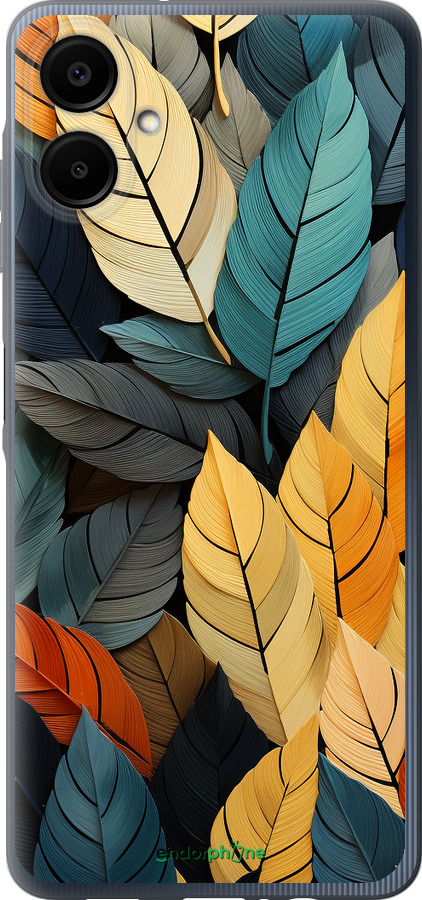 Силиконовый чехол Кольорове листя для Samsung Galaxy A06 4G - 5644u-3776 изображение 