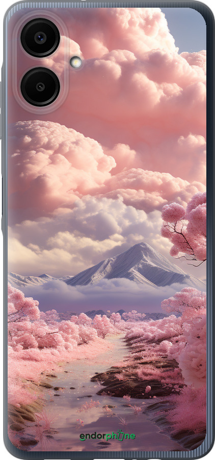 Силиконовый чехол Розовые облака для Samsung Galaxy A06 4G - 5660u-3776 изображение 