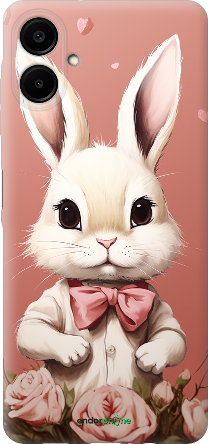 Силиконовый чехол Зайчик для Samsung Galaxy A06 4G - 5669u-3776 изображение 