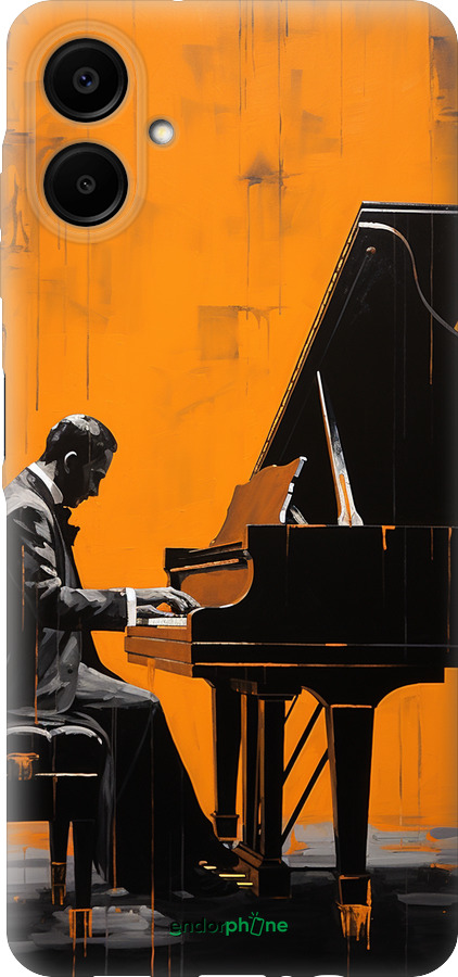 Силиконовый чехол Чехол для телефона Мужчина за Роялем для Samsung Galaxy A06 4G - 5938u-3776 изображение 