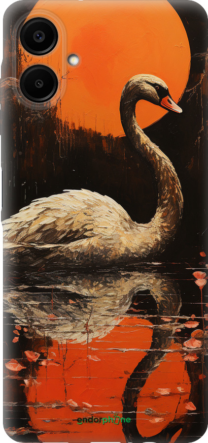 Силиконовый чехол Лебедь для Samsung Galaxy A06 4G - 5964u-3776 изображение 