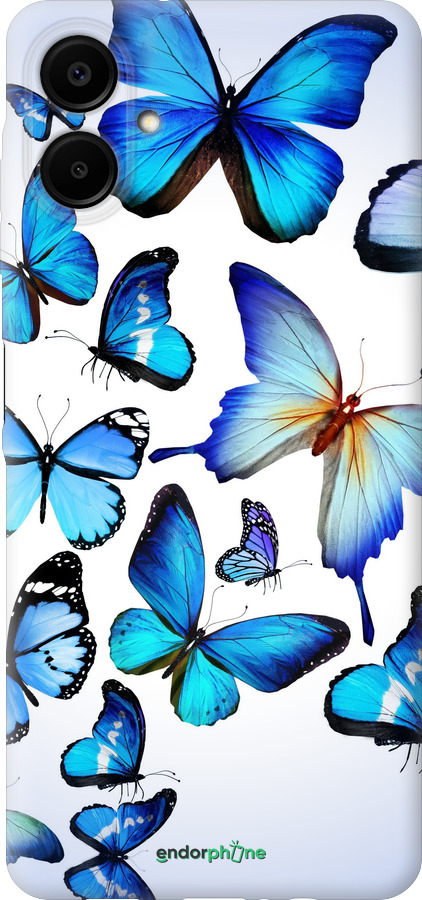 Силиконовый чехол Бабочки для Samsung Galaxy A06 4G - 6023u-3776 изображение 