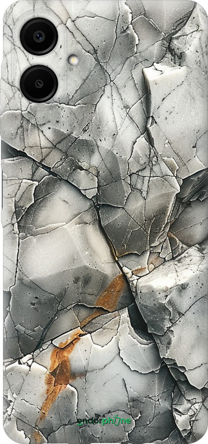 Силіконовий чехол Сірий мармур для Samsung Galaxy A06 4G - 6041u-3776 изображение 