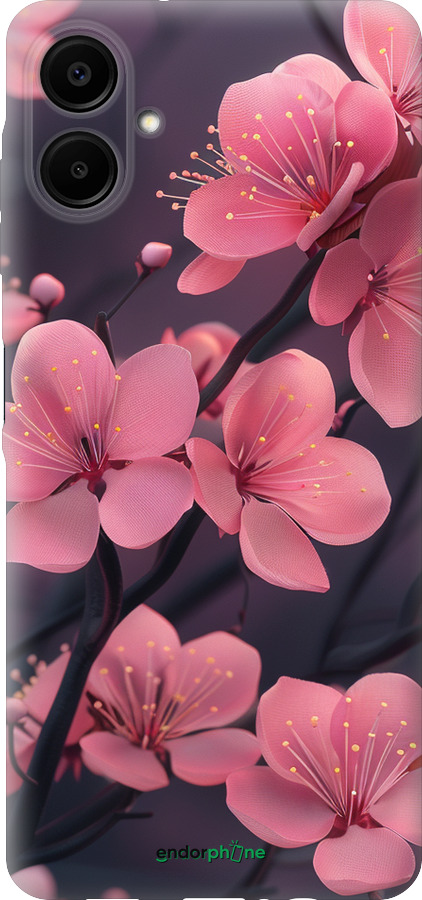 Силиконовый чехол Пурпурная сакура для Samsung Galaxy A06 4G - 6075u-3776 изображение 