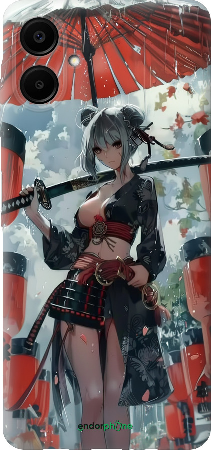 Силиконовый чехол Гейша-воин для Samsung Galaxy A06 4G - 6124u-3776 изображение 