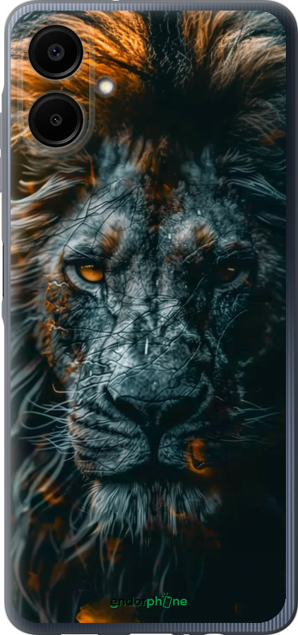 Силиконовый чехол Лев в сумерках для Samsung Galaxy A06 4G - 6154u-3776 изображение 