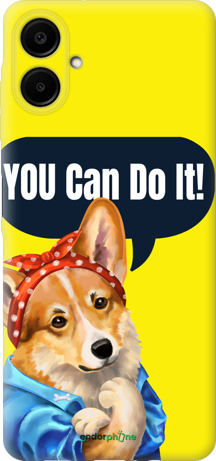 Силіконовий чехол чехол с корги You Can Do It для Samsung Galaxy A06 4G - 6184u-3776 изображение 
