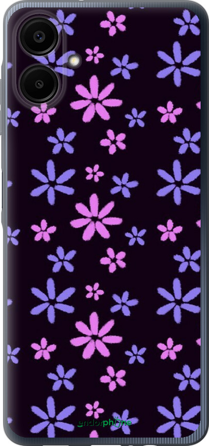 Силиконовый чехол с  цветами для Samsung Galaxy A06 4G - 6258u-3776 изображение 