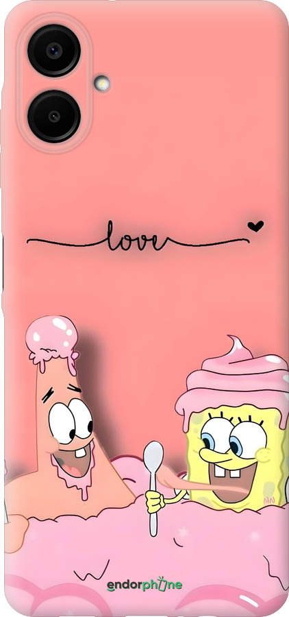 Силиконовый чехол Спанч Боб для Samsung Galaxy A06 4G - 6282u-3776 изображение 