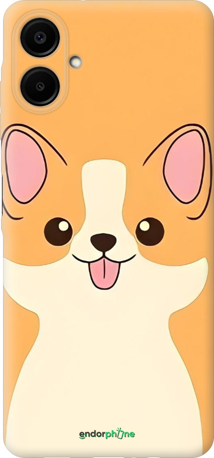 Силиконовый чехол Милый пес для Samsung Galaxy A06 4G - 6296u-3776 изображение 