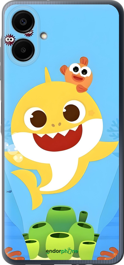 Силиконовый чехол Бейби Шарк для Samsung Galaxy A06 4G - 6303u-3776 изображение 