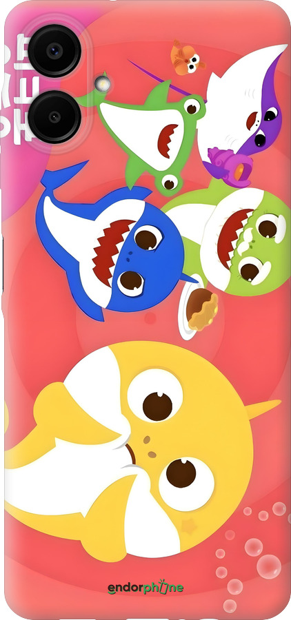 Силиконовый чехол Бейби Шаркс для Samsung Galaxy A06 4G - 6305u-3776 изображение 