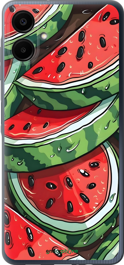 Силиконовый чехол Арбуз для Samsung Galaxy A06 4G - 6315u-3776 изображение 