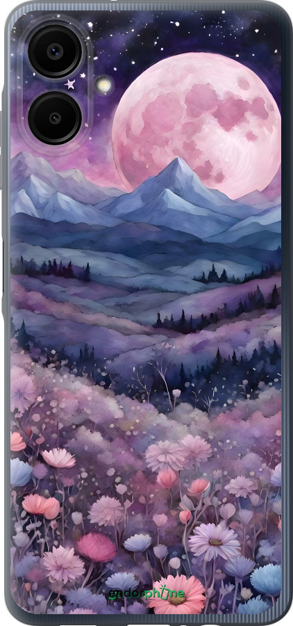 Силиконовый чехол Ночь луна арт для Samsung Galaxy A06 4G - 6319u-3776 изображение 