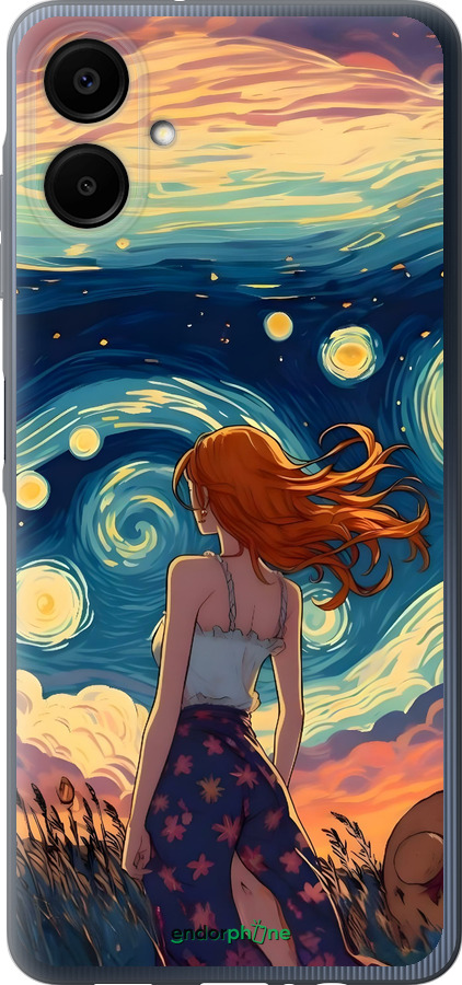 Силіконовий чехол Дівчина Арт для Samsung Galaxy A06 4G - 6325u-3776 изображение 