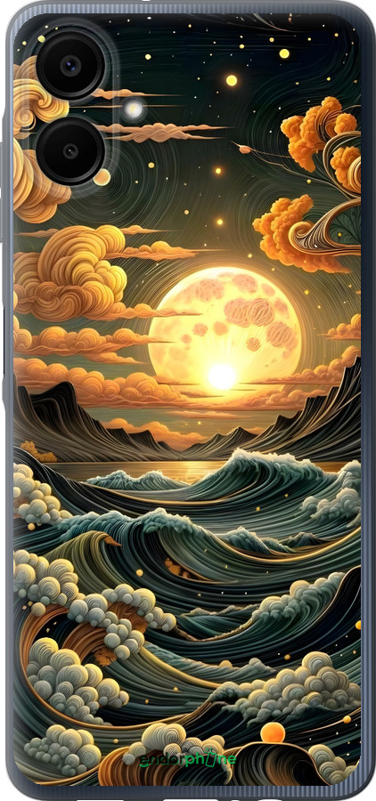 Силіконовий чехол Арт волны для Samsung Galaxy A06 4G - 6332u-3776 изображение 