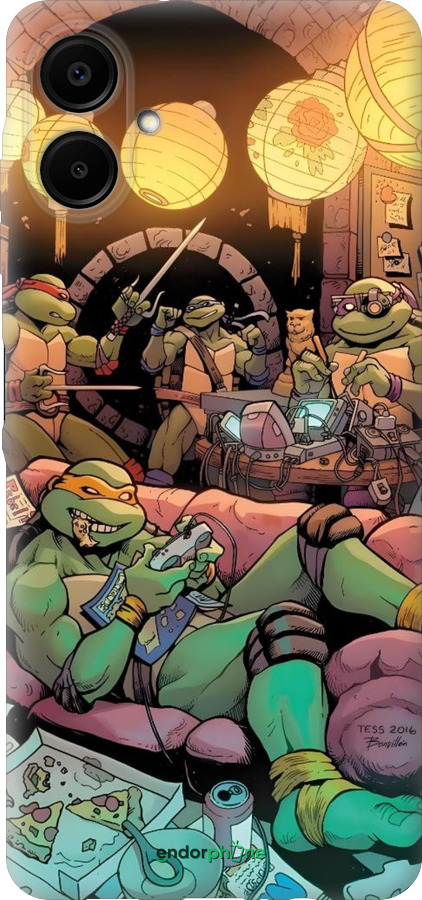 Силиконовый чехол Черепашки нинзя для Samsung Galaxy A06 4G - 6346u-3776 изображение 