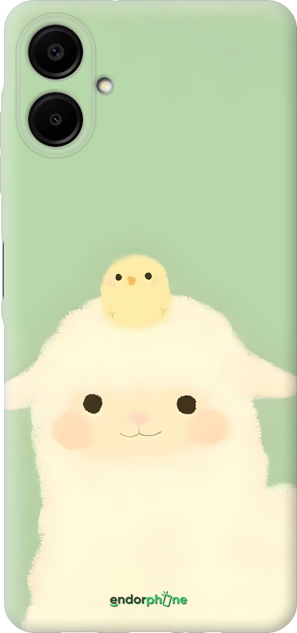Силиконовый чехол Барашек и ципленок для Samsung Galaxy A06 4G - 6369u-3776 изображение 