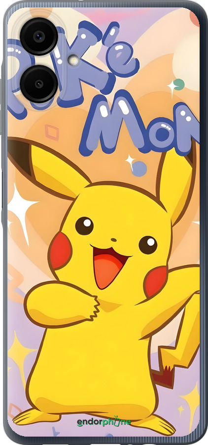 Силіконовий чехол Пикачу для Samsung Galaxy A06 4G - 6383u-3776 изображение 