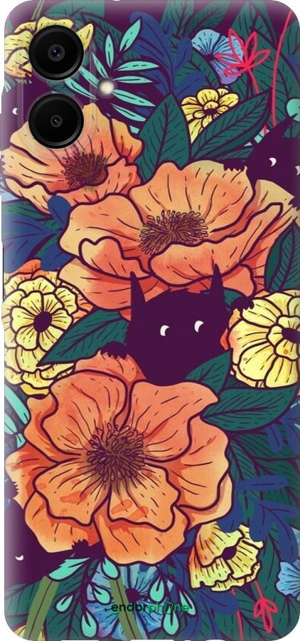 Силиконовый чехол С изображением полевых цветов для Samsung Galaxy A06 4G - 6419u-3776 изображение 