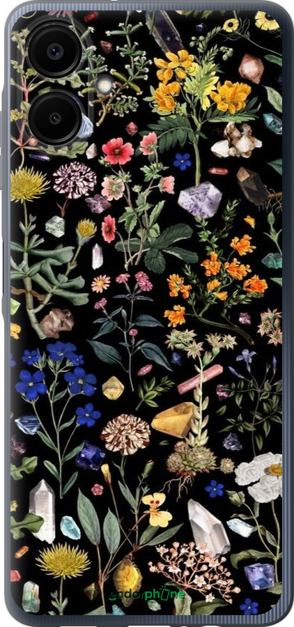 Силиконовый чехол С цветами для Samsung Galaxy A06 4G - 6422u-3776 изображение 