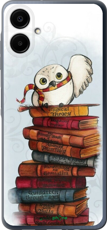 Силиконовый чехол Сова и книги для Samsung Galaxy A06 4G - 6436u-3776 изображение 