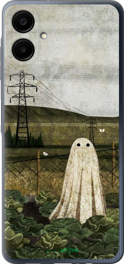 Силиконовый чехол Иллюстрация призрак в капусте для Samsung Galaxy A06 4G - 6440u-3776 изображение 