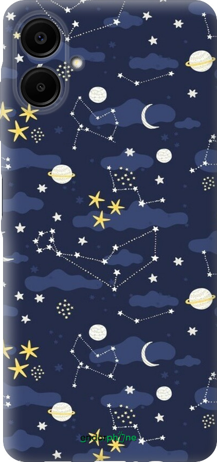 Силіконовий чехол Астрономічний візерунок для Samsung Galaxy A06 4G - 6446u-3776 изображение 
