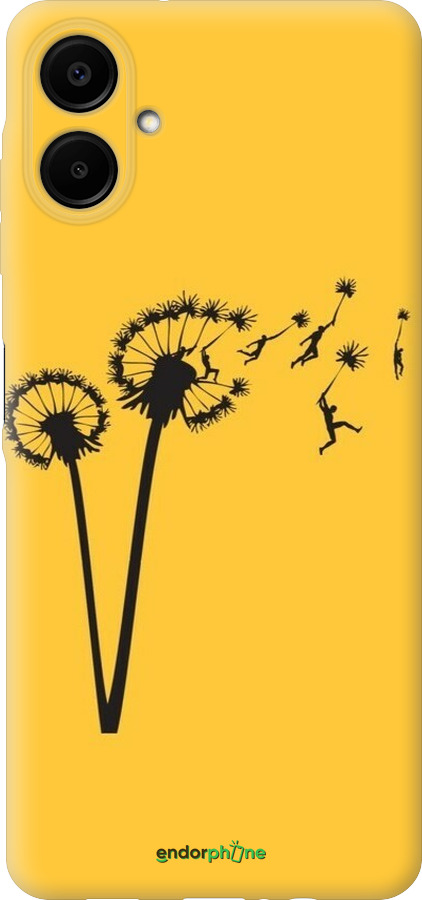 Силиконовый чехол Минимализм одуванчики для Samsung Galaxy A06 4G - 6449u-3776 изображение 