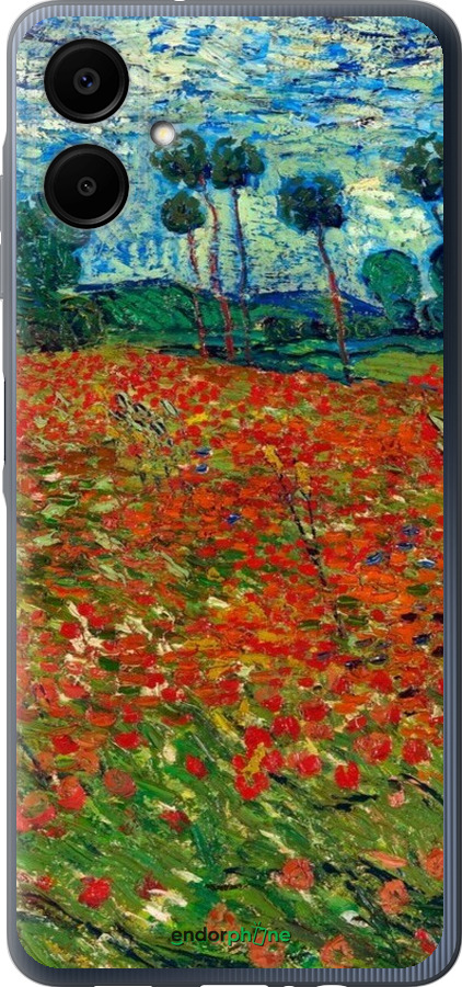 Силиконовый чехол Винсент Ван Гог-Маковое поле для Samsung Galaxy A06 4G - 6466u-3776 изображение 