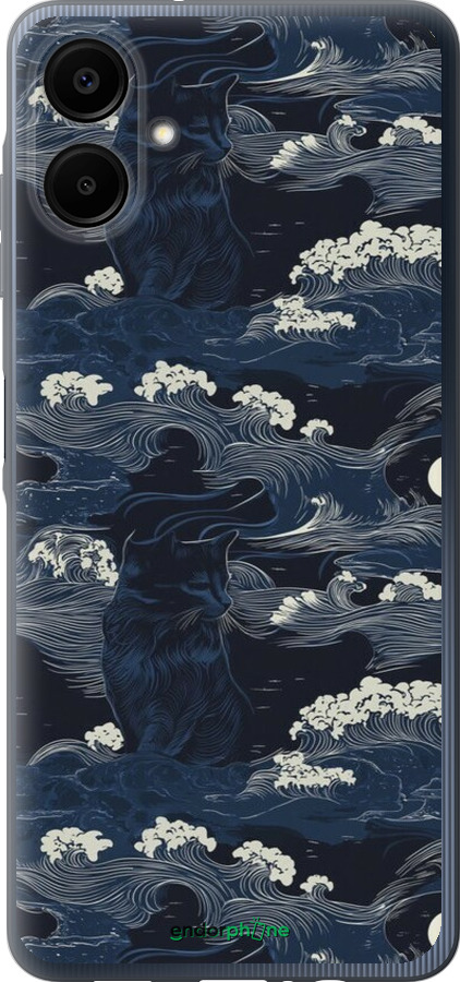 Силіконовий чехол Морська тематика у стилі арт-деко для Samsung Galaxy A06 4G - 6520u-3776 изображение 