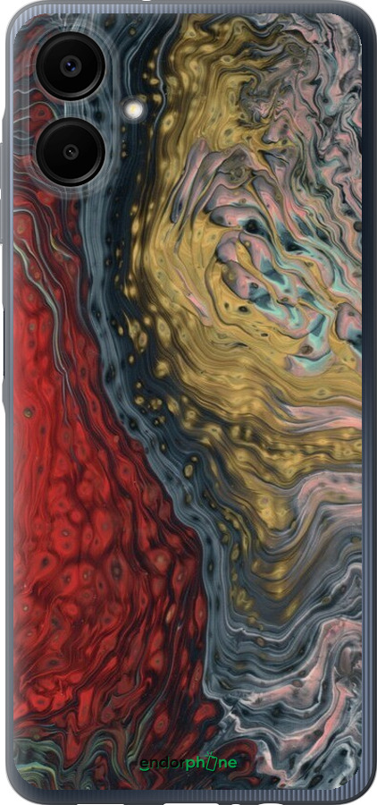 Силиконовый чехол С изображением абстрактной живописи для Samsung Galaxy A06 4G - 6530u-3776 изображение 