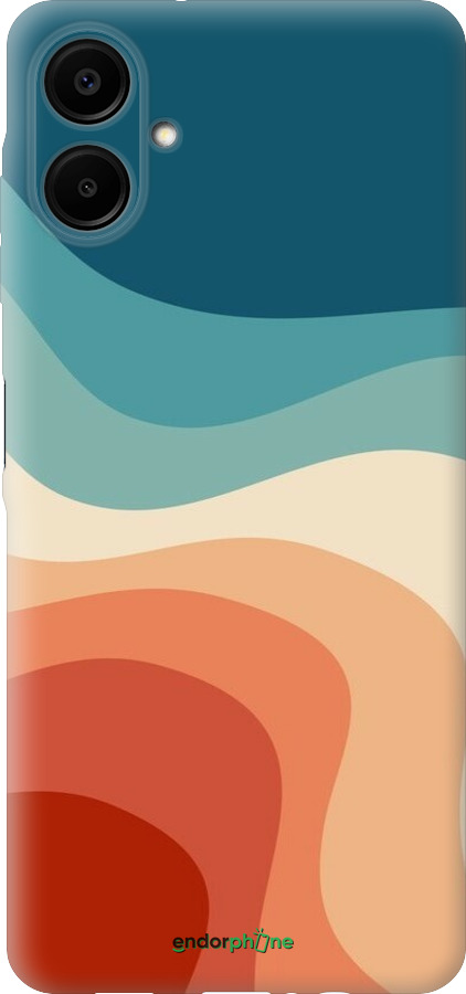 Силіконовий чехол У стилі ретро з хвилями для Samsung Galaxy A06 4G - 6531u-3776 изображение 