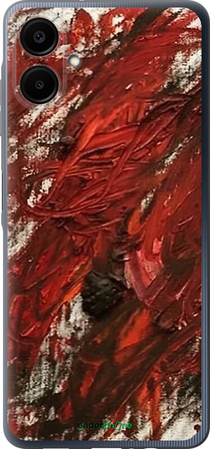 Силіконовий чехол Абстрактна композиція в червоних тонах для Samsung Galaxy A06 4G - 6541u-3776 изображение 