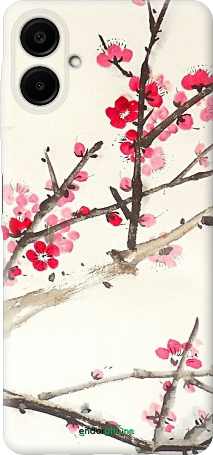 Силиконовый чехол Принт с изображением цветения сакуры для Samsung Galaxy A06 4G - 6545u-3776 изображение 