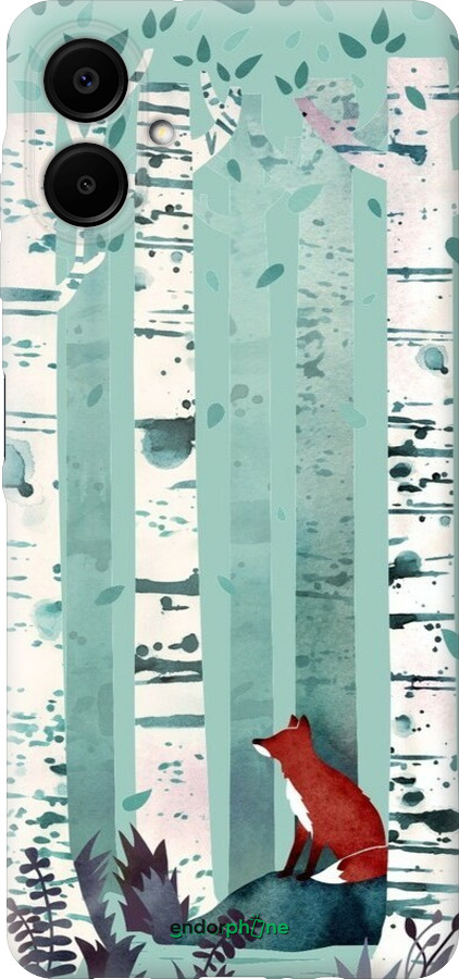 Силіконовий чехол Лис у зеленому лісі для Samsung Galaxy A06 4G - 6547u-3776 изображение 